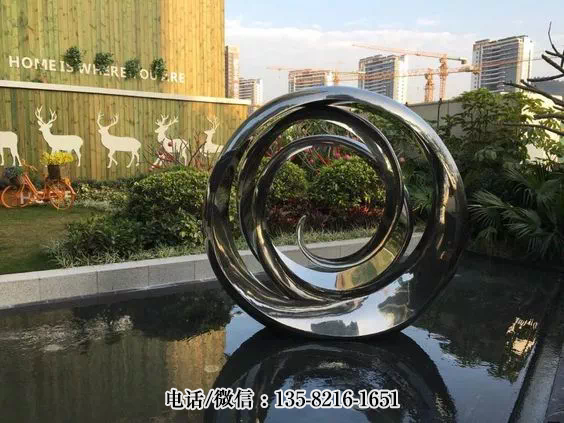 園林圓環(huán)不銹鋼景觀雕塑 園林圓環(huán)不銹鋼景觀雕塑