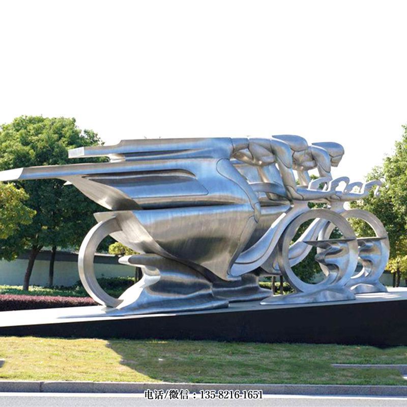 公園騎車人物景觀雕塑 公園騎車人物景觀雕塑