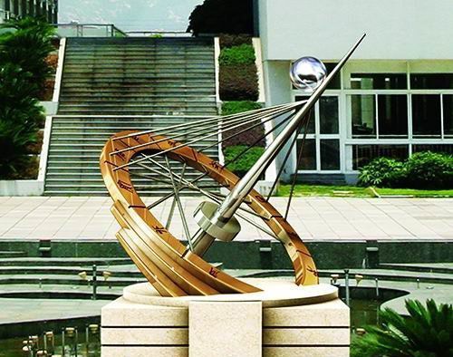 學校校園不銹鋼日晷擺件 學校校園不銹鋼日晷擺件
