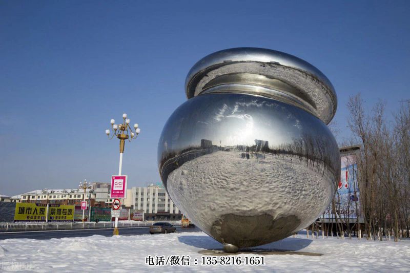 廣場大型不銹鋼陀螺景觀雕塑 廣場大型不銹鋼陀螺景觀雕塑